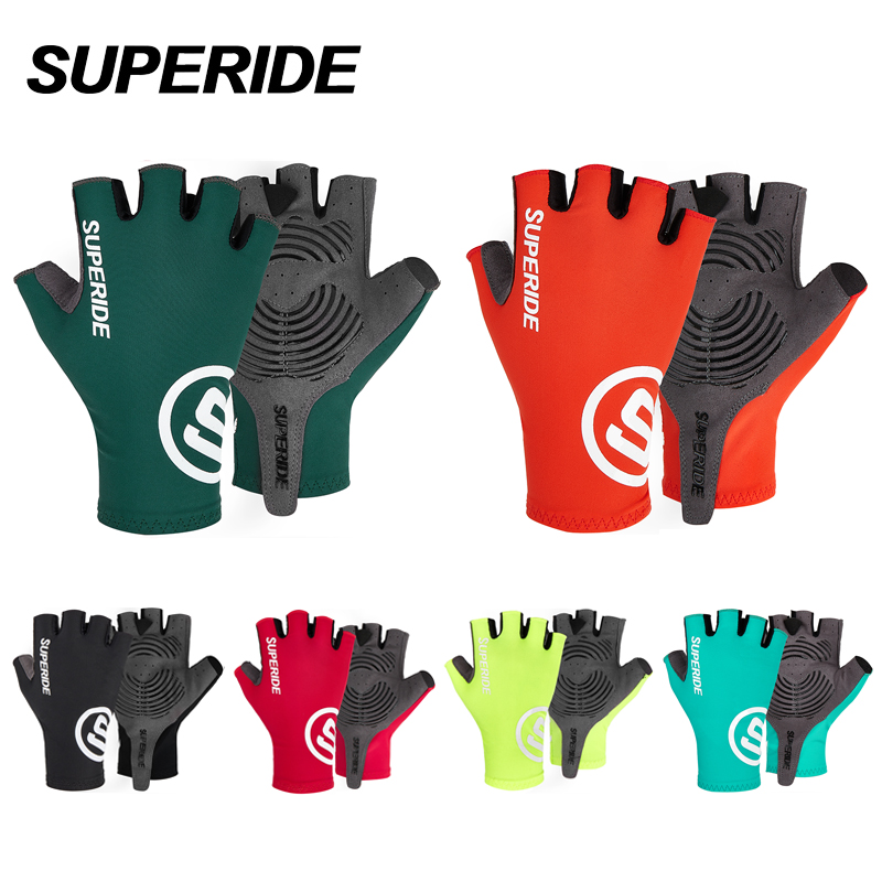 Mountain Biking Gloves Mens - SUPERIDE Moisture Wicking Half Finger Cycling