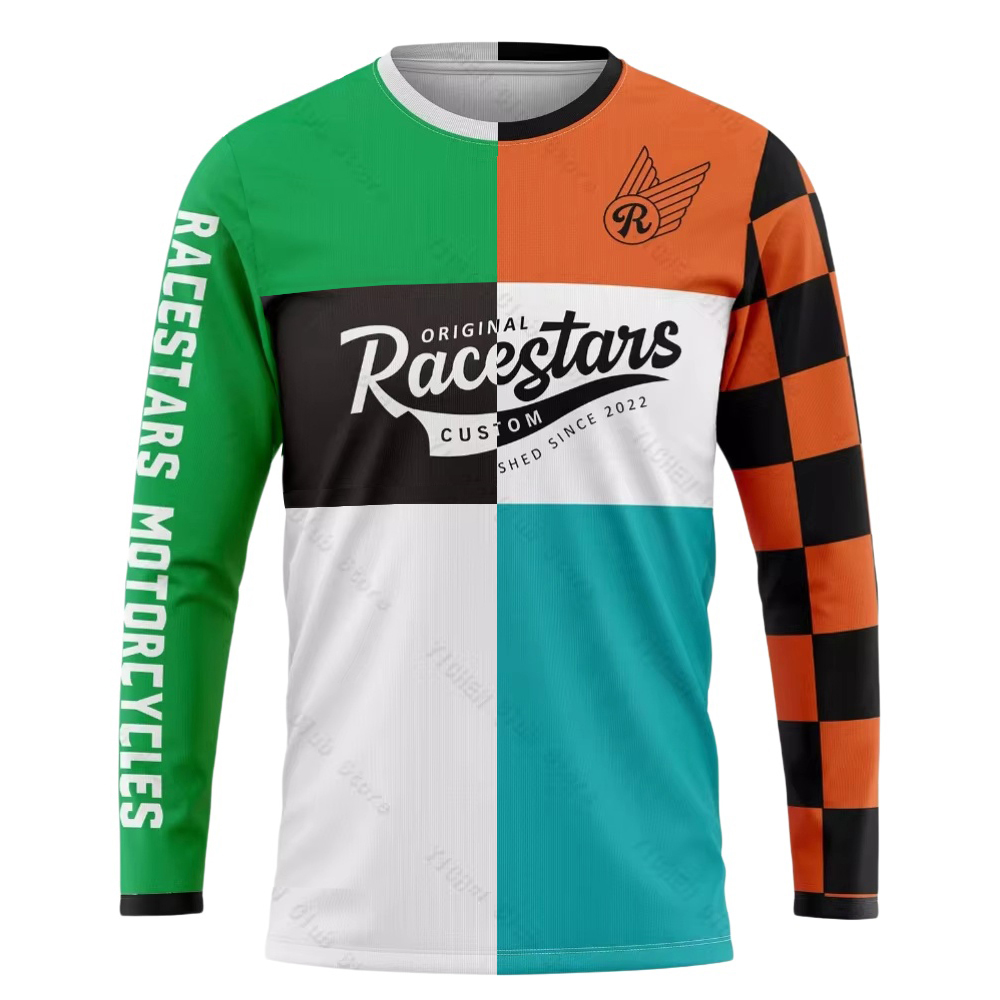 Latest Motocross Downhill MTB  - огляд і ціна Mountain Biking Long Sleeve Shirt