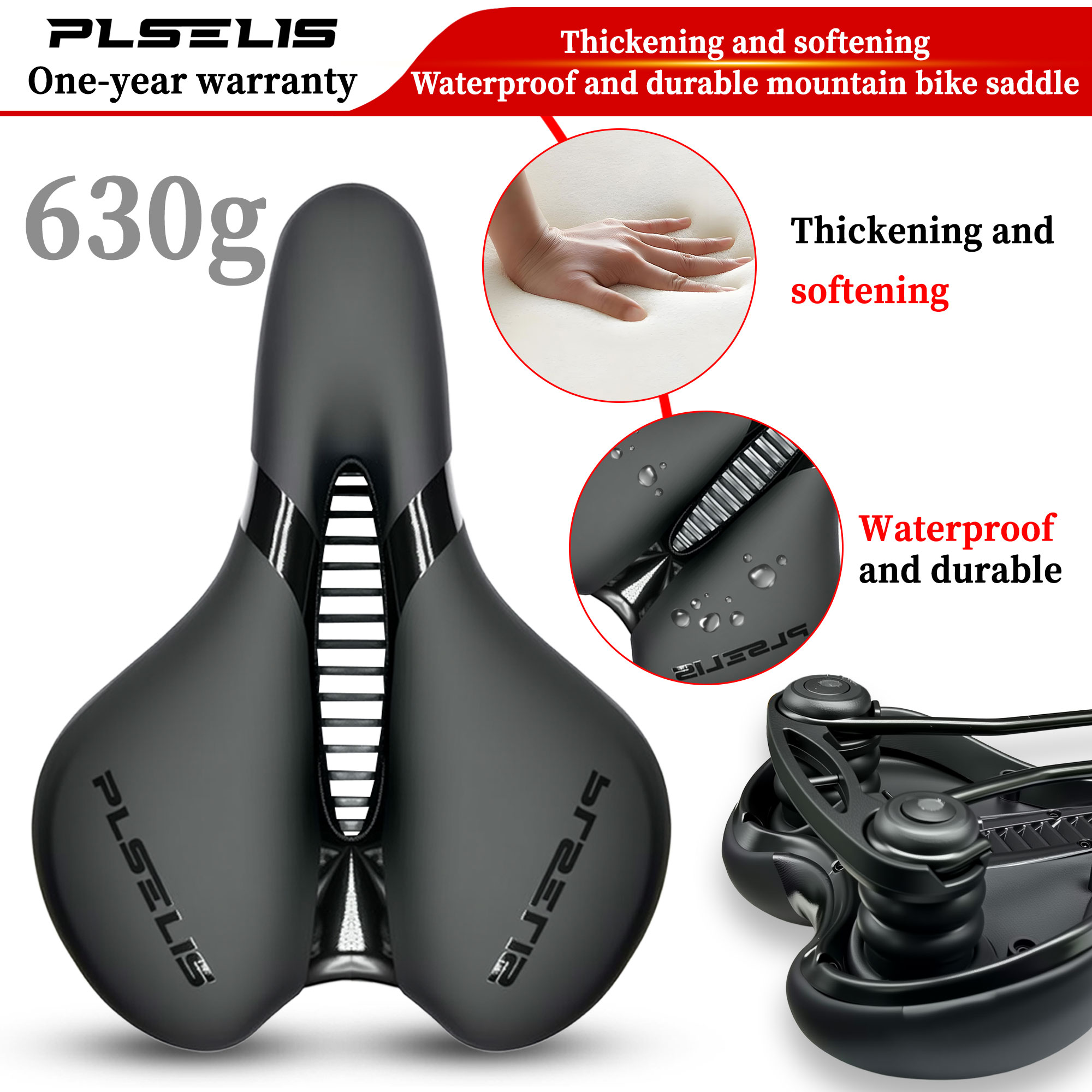 Plselis Widened and Thickened  - огляд і ціна Mtb Saddle Lightweight