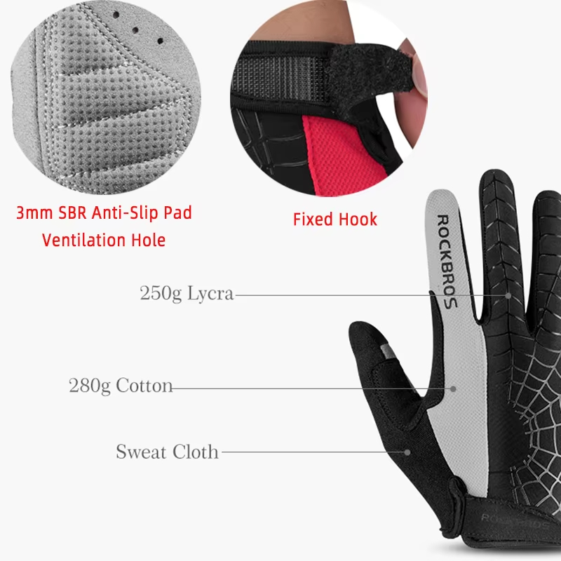 ROCKBROS Spring Cycling Gloves - огляд і ціна Mountain Biking Gloves Mens